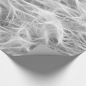 Witte en grijze rook cadeaupapier (Hoek)