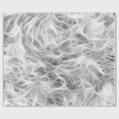 Witte en grijze rook cadeaupapier (Vlak)