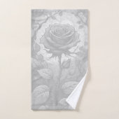Witte en grijze Rozen 3 Bad Handdoek (Handdoek)