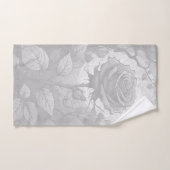 Witte en grijze Rozen 3 Bad Handdoek (Handdoek)
