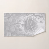 Witte en grijze Rozen Bad Handdoek (Handdoek)