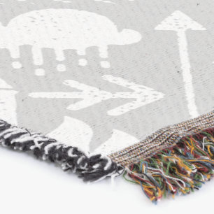 Witte en grijze steenwolken Beer Der Lodge Boys Deken