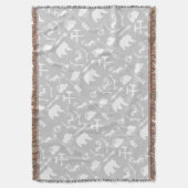 Witte en grijze steenwolken Beer Der Lodge Boys Deken (Voorkant Verticaal)