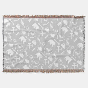 Witte en grijze steenwolken Beer Der Lodge Boys Deken