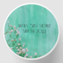 Witte en groene baby's in Bloom Baby shower