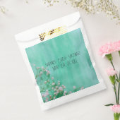 Witte en groene baby's in Bloom Baby shower Bedankzakje (Gezegeld)