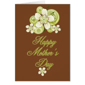 Witte en groene Blackthorn Flower Moederdag (Voorkant)