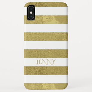 Witte en groene bruine strepen Case-Mate iPhone case