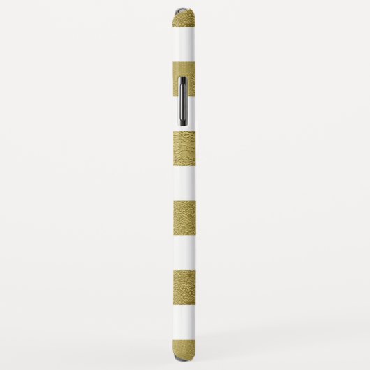 Witte en groene bruine strepen Case-Mate iPhone case (Achterkant/rechts)