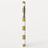 Witte en groene bruine strepen Case-Mate iPhone case (Achterkant/links)