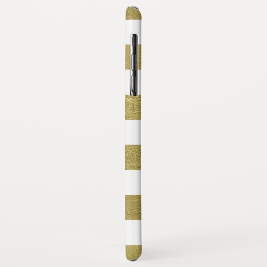 Witte en groene bruine strepen Case-Mate iPhone case (Achterkant/links)