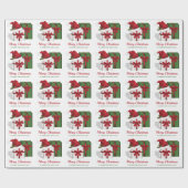 Witte en groene cadeau dozen met aangepaste tekst cadeaupapier (Vlak)