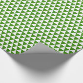 Witte en groene driehoeken cadeaupapier (Hoek)