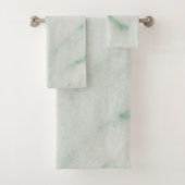 Witte en groene keukenset van marmer Bath Bad Handdoek (Insitu)