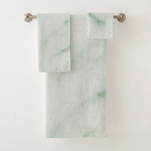 Witte en groene keukenset van marmer Bath Bad Handdoek (Insitu)