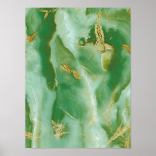 Witte en groene steen textuur poster
