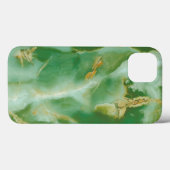 Witte en groene steentextuur Case-Mate iPhone case (Achterkant (horizontaal))