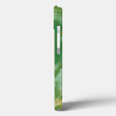 Witte en groene steentextuur Case-Mate iPhone case (Achterkant / Links)
