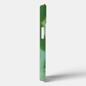 Witte en groene steentextuur Case-Mate iPhone case (Achterkant / Rechts)
