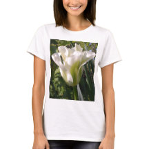 Witte en groene T-shirt