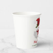 Witte en groene vakken met aangepaste tekst papieren bekers (Rechts)