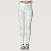 Witte en kant leggings (Voorkant)