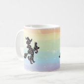 Witte en kat, Halloween Mood Koffiemok (Voorkant links)