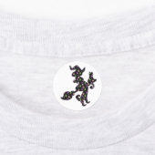Witte en kat, Halloween Mood Labels (Aangebracht)