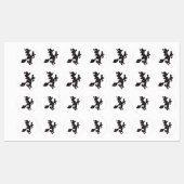 Witte en kat, Halloween Mood Labels (Vel)