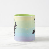 Witte en kat, Halloween Mood Mok (Midden)