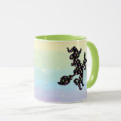 Witte en kat, Halloween Mood Mok (Voorkant rechts)