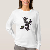Witte en kat, Halloween Mood T-shirt (Voorkant)