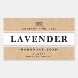 Witte en Kraft-papier op elegante etiketten van pr