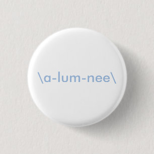 Witte en lichte blauwe lumbine Button