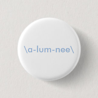 Witte en lichte blauwe lumbine Button