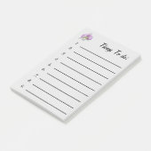 Witte en lichte paarse mot orchidee dingen om te d post-it® notes (Schuin)