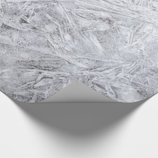 Witte en lichtgrijze achtergrond cadeaupapier (Hoek)