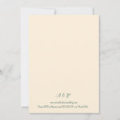 Witte en Lila wilde bloemen geometrische bruiloft Kaart (Achterkant)