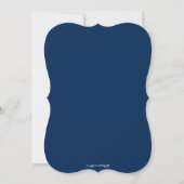 Witte en marine baby shower uitnodiging (Achterkant)