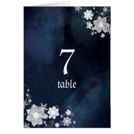 Witte en marineblauwe winterweddenschappen