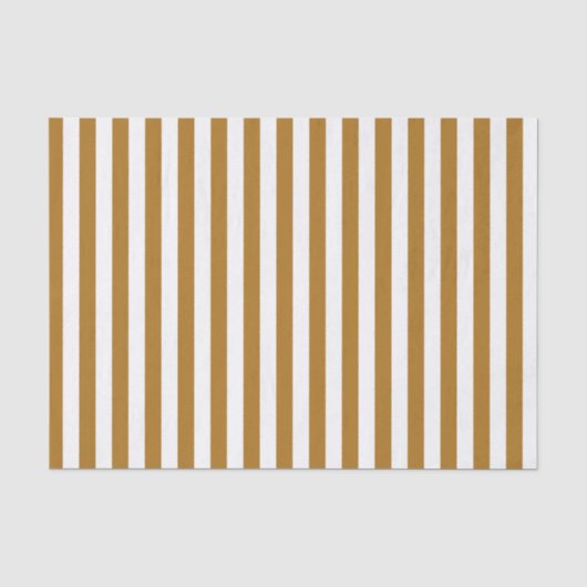 Witte en matte gouden strepen tissuepapier (Voorkant)