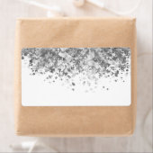 Witte en nepglitter op maat etiket (Insitu)