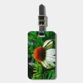 Witte en Oranje kloonbloemen Bagagelabel (Voorkant verticaal)