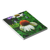 Witte en Oranje kloonbloemen Notitieblok (Schuin)