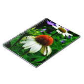 Witte en Oranje kloonbloemen Notitieboek (Linkerzijde)