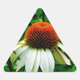 Witte en Oranje kloonbloemen Sticker