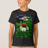 Witte en Oranje kloonbloemen T-shirt (Voorkant)