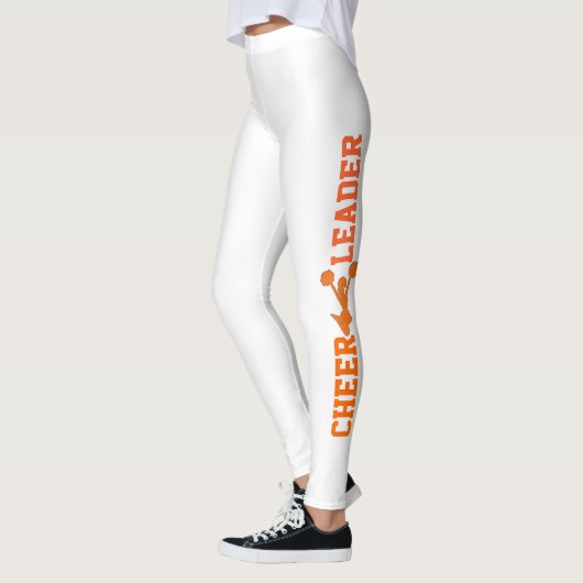 Witte en Oranje Leggings (Links)