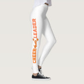 Witte en Oranje Leggings (Rechts)