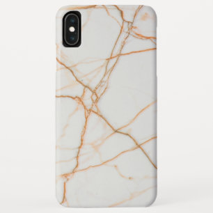 Witte en Oranje marmer Case-Mate iPhone Case